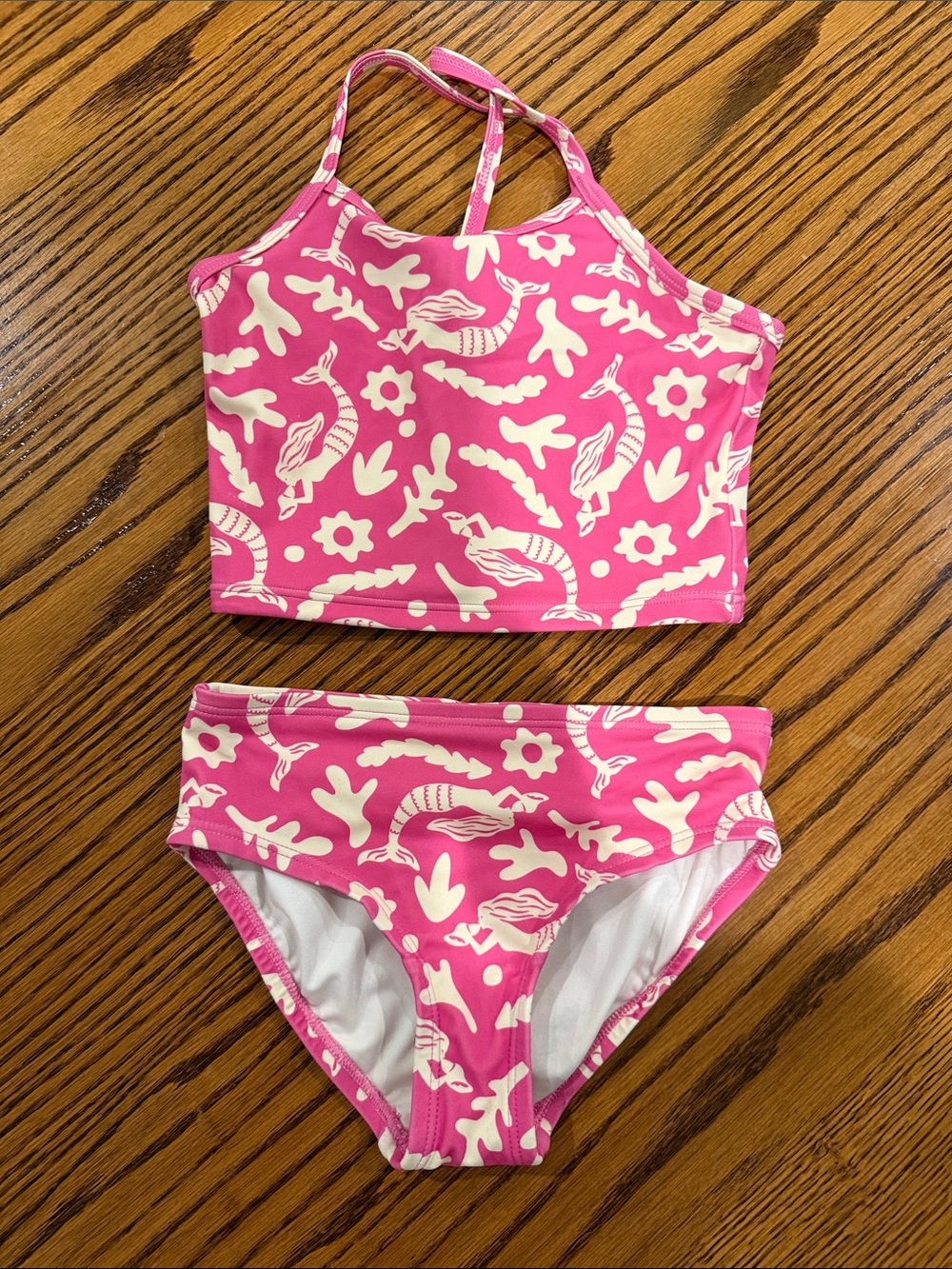 Hanna Andersson Pink Sea Life Two-Piece Tankini
